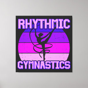 Rhythmic Gymnastiek, verergerd Canvas Afdruk