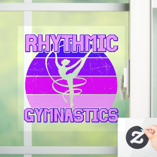 Rhythmic Gymnastiek, verergerd Raamsticker (Huis)