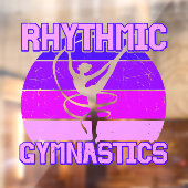 Rhythmic Gymnastiek, verergerd Raamsticker (Vel 2)