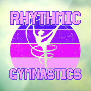 Rhythmic Gymnastiek, verergerd Raamsticker