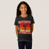 Rhythmic Gymnastiek Verstoord Sinaasappel en rood T-shirt (Voorkant volledig)
