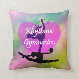 Rhythmic Gymnastiek werpt kussen