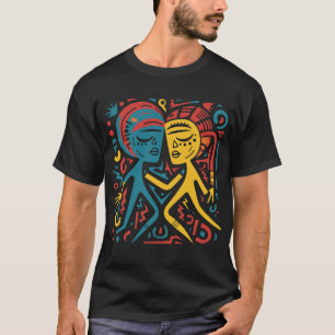 Rhythmic Harmony Abstracte kunst T-shirt