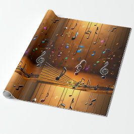 Rhythmic Harmony: Muziekdansstijl Cadeaupapier