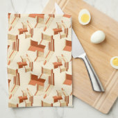 Rhythmic stack of marble pedestals and steps theedoek (Quarter Fold)