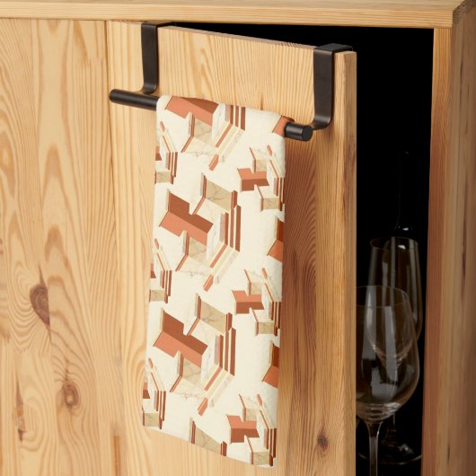 Rhythmic stack of marble pedestals and steps theedoek (Derde Gevouwen)