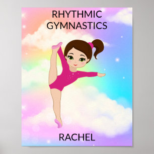 RHYTHMISCHE GYMNASTICA RAINBOW POSTER