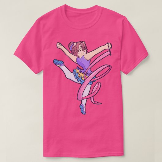 Rhythmische gymnastiek Aerobics cat T-shirt (Design voorkant)