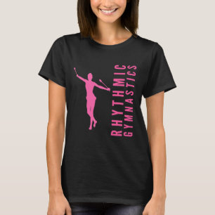 Rhythmische gymnastiek sport een gymnastiek met be t-shirt