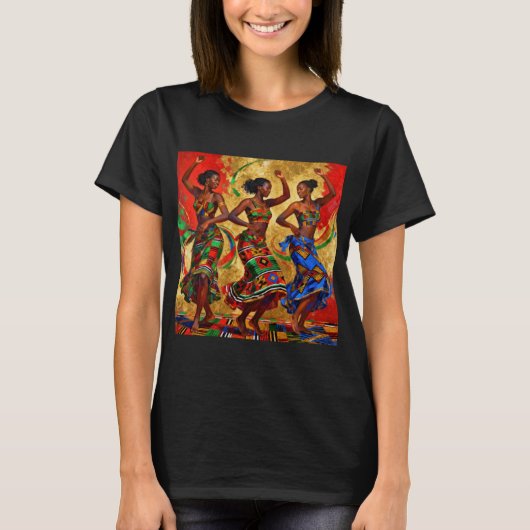 Rhythms in Colour – Black History Celebration T-shirt (Voorkant)