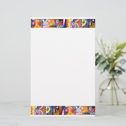 "RHYTHMS OF FIJI" BRIEFPAPIER (Staand voorkant)