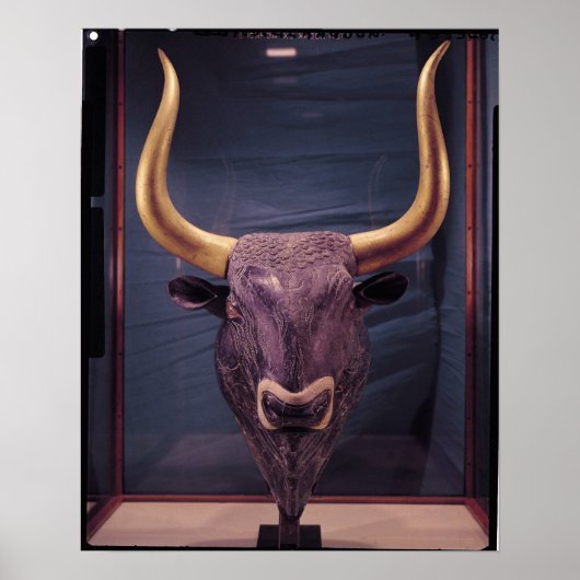 Rhyton in de vorm van een stier, poster (Voorkant)