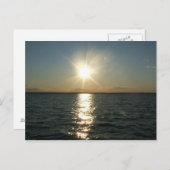 RI-briefkaart voor zeezonsondergang Briefkaart (Voorkant / Achterkant)