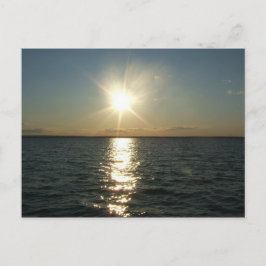 RI-briefkaart voor zeezonsondergang Briefkaart