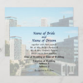 RI - Providence RI Skyline Kaart (Voorkant / Achterkant)