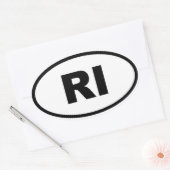 RI Rhode Island Ovale Sticker (Envelop)