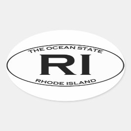 RI - Rhode Island Ovale Sticker