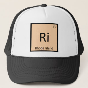 Ri - Rhode Island Staats Scheikunde Periodiek Syst Trucker Pet
