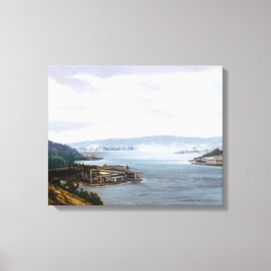 Ría de Ferrol (A Coruña)/Estuary of Ferrol Canvas Afdruk (Voorkant)