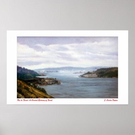 Ría de Ferrol (A Coruña)/Estuary of Ferrol Poster (Voorkant)