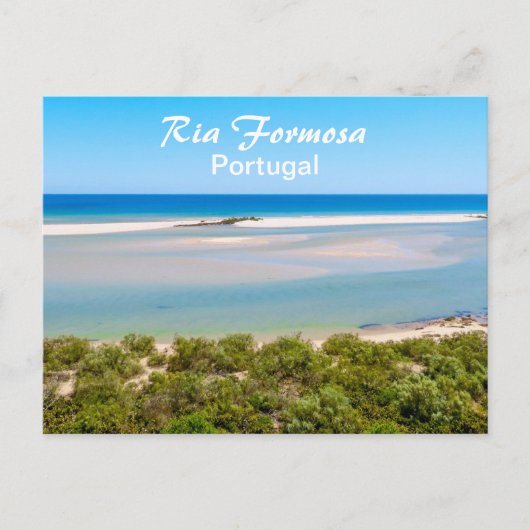 Ria Formosa in de Algarve in Portugal Briefkaart (Voorkant)