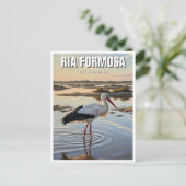 Ria Formosa Natuurpark Portugal Reizen Briefkaart (Staand voorkant)