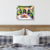 Riad Courtyard Canvas Print (Insitu (Slaapkamer))