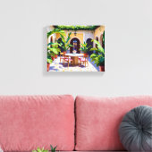 Riad Courtyard Canvas Print (Insitu (Woonkamer))