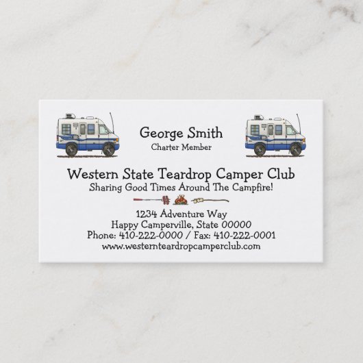 Rialta Winnebago Camper RV HSH Visitekaartje (Voorkant)