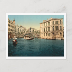 Rialto Bridge and Grand Canal, Venetië, Italië Briefkaart