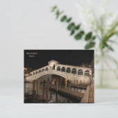 Rialto Bridge by night - Ponte di Rialto - Venetië Briefkaart (Staand voorkant)