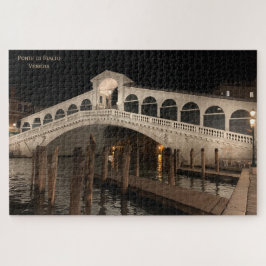 Rialto Bridge by night - Ponte di Rialto - Venetië Legpuzzel