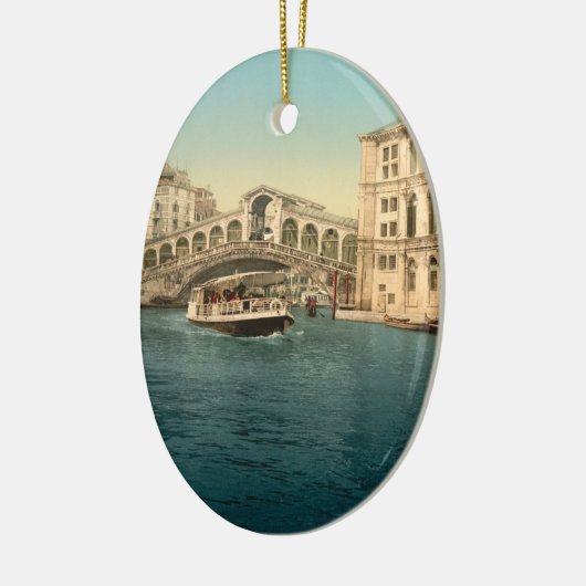 Rialto Bridge en Grand Canal, Venetië Keramisch Ornament (Links)