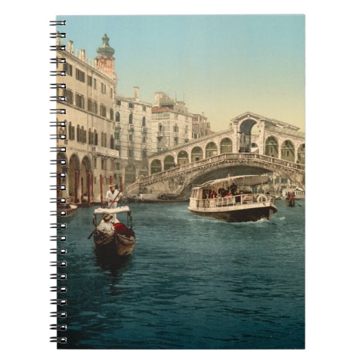 Rialto Bridge en Grand Canal, Venetië Notitieboek (Voorkant)