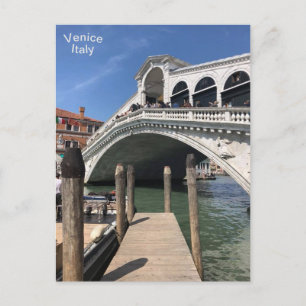 Rialto Bridge, Grand Canal, Venetië, Italië Briefkaart