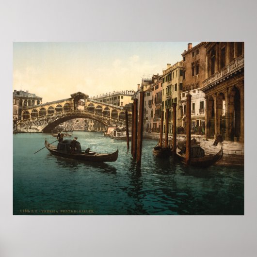 Rialto Bridge I, Venetië, Italiaans Archival Print (Voorkant)