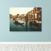 Rialto Bridge I, Venetië, Italië Canvas Afdruk (Insitu (Houten vloer))