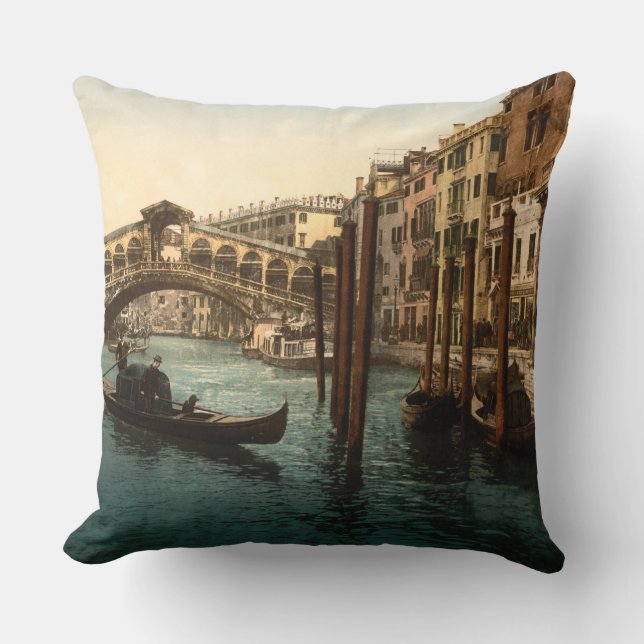 Rialto Bridge I, Venetië, Italië Kussen (Voorkant)