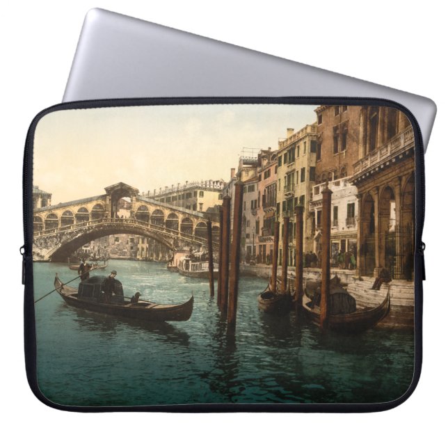 Rialto Bridge I, Venetië, Italië Laptop Sleeve (Voorkant)