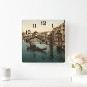 Rialto Bridge I, Venetië, Italië Vierkante Klok (Huis)