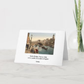 Rialto Bridge II, Venetië, Italië Kaart (Achterkant)