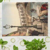 Rialto Bridge II, Venetië, Italië Theedoek (Gevouwen)