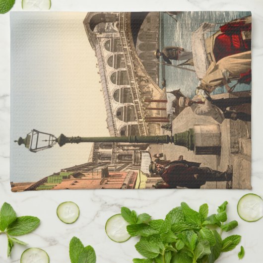 Rialto Bridge II, Venetië, Italië Theedoek (Gevouwen)