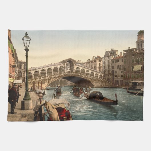 Rialto Bridge II, Venetië, Italië Theedoek (Horizontaal)