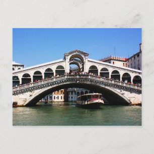 Rialto Bridge in Venetië Briefkaart