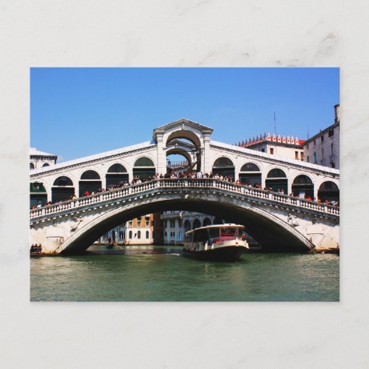 Rialto Bridge in Venetië Briefkaart (Voorkant)