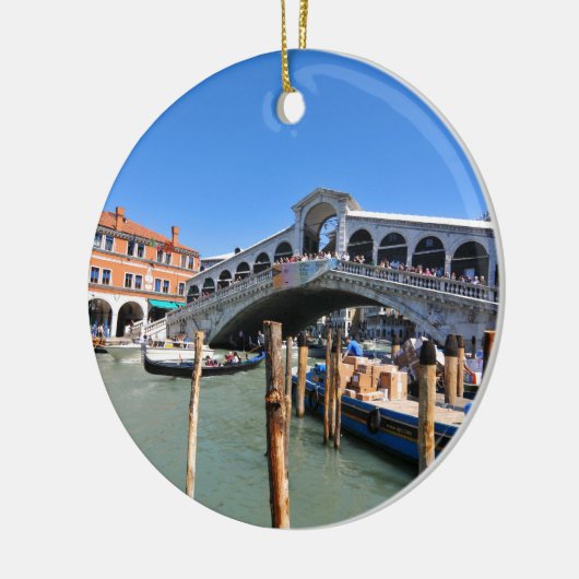 Rialto Bridge in Venetië, Italië Keramisch Ornament (Links)