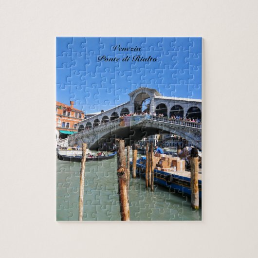 Rialto Bridge in Venetië, Italië Legpuzzel (Verticaal)