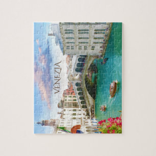 Rialto Bridge in Venetië   Venezia, Italië Puzzle Legpuzzel