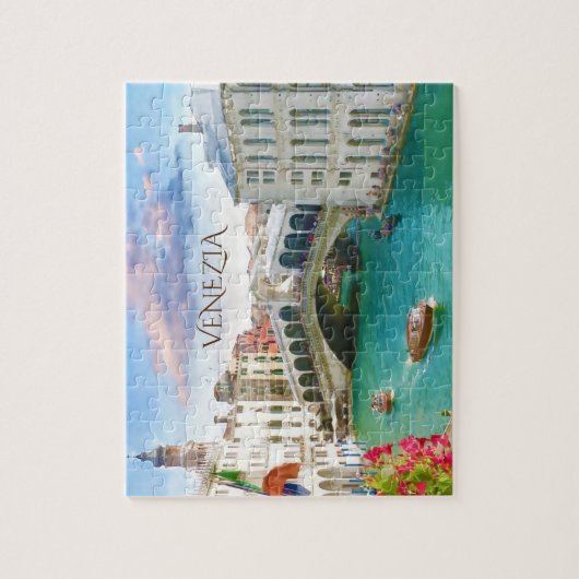 Rialto Bridge in Venetië | Venezia, Italië Puzzle Legpuzzel (Verticaal)